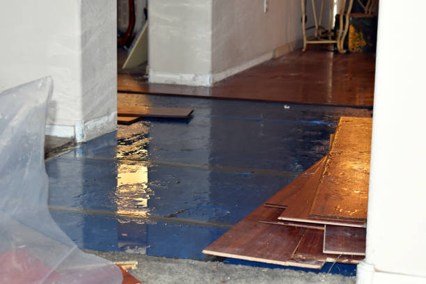 Professional Flood Damage Restoration technician working in Rye, TX